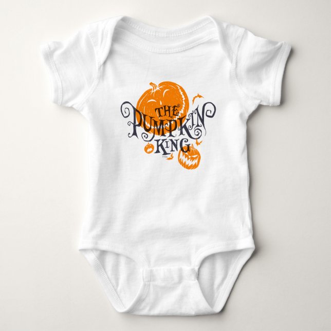 The Pumpkin King | Pumpkin Graphic Baby Bodysuit (Front)