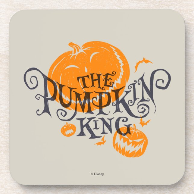 The Pumpkin King | Pumpkin Graphic Beverage Coaster (Front)