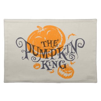 The Pumpkin King | Pumpkin Graphic Cloth Placemat by nightmarebeforexmas at Zazzle
