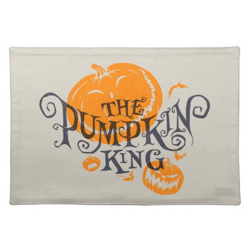 The Pumpkin King  Pumpkin Graphic Cloth Placemat