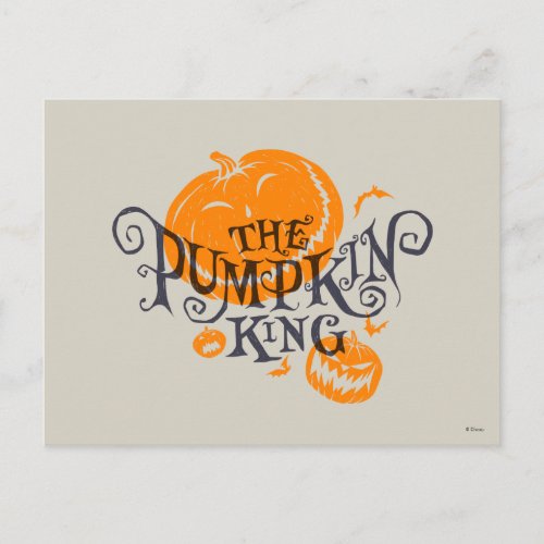 The Pumpkin King  Pumpkin Graphic Postcard