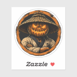 The Pumpkin Sensei Halloween Martial Arts Sticker
