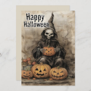 The Pumpkin Spell — Rustic Witchcraft Holiday Card