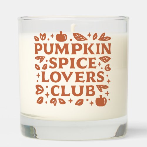 The Pumpkin Spice Lovers Club Scented Candle