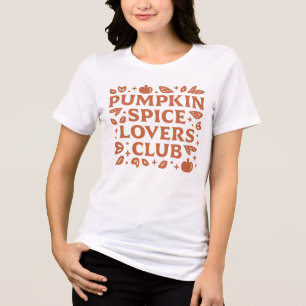 The Pumpkin Spice Lovers Club Tri-Blend Shirt