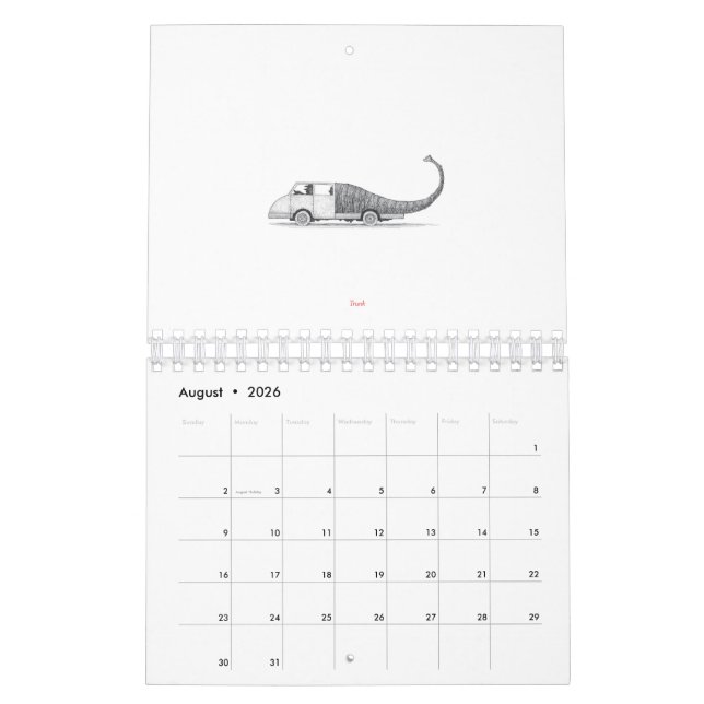 The Pundamentalist's Punny Animals Calendar (Aug 2026)