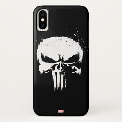The Punisher | Painted Skull Logo iPhone XS Case