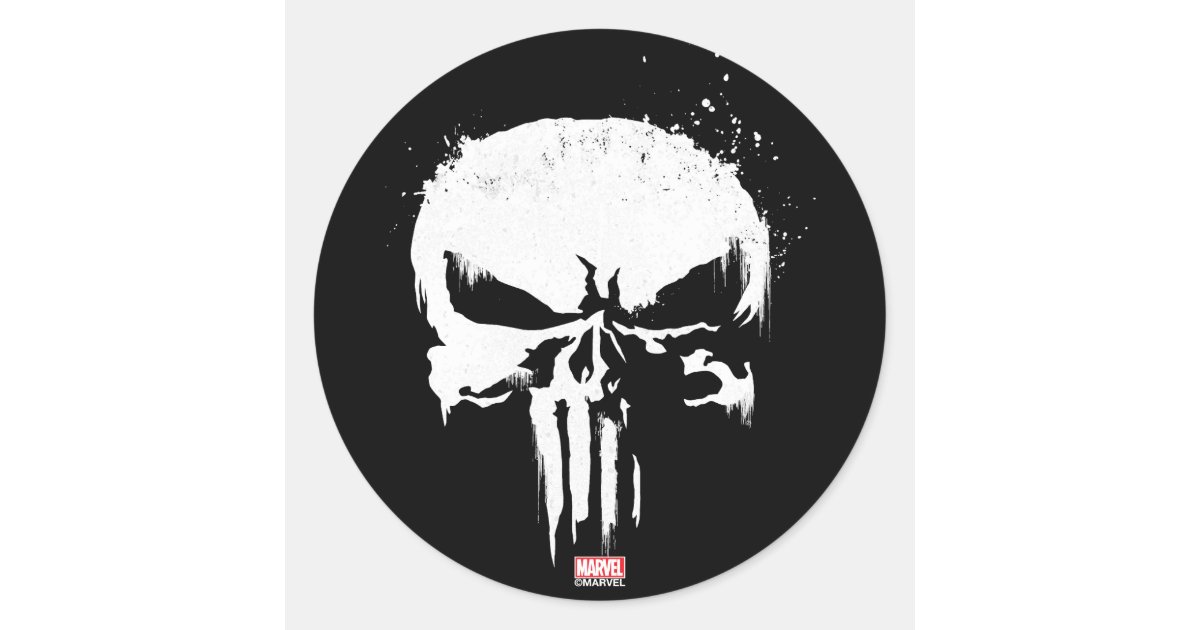 Marvel Comics Punisher Skull Iron on Patch Large
