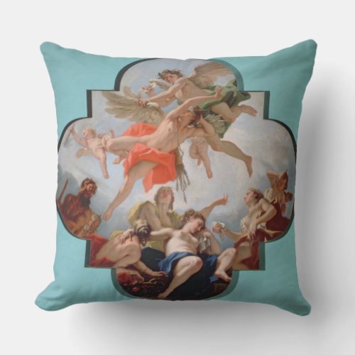 The Punishment of Cupid oil on canvas Throw Pillow