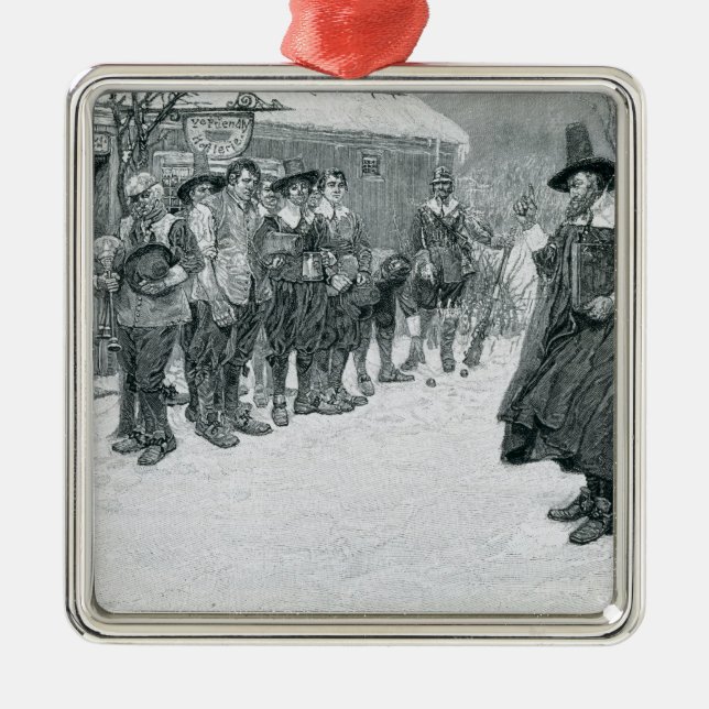 The Puritan Governor Metal Ornament (Front)