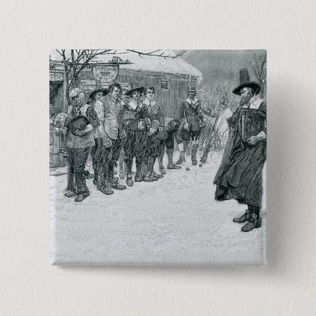 The Puritan Governor Pinback Button (Front)