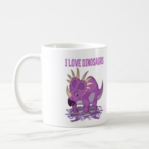 The Purple Dinosaur fun dinosaur  Coffee Mug