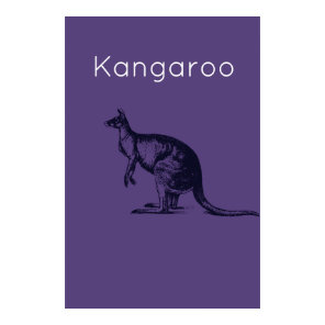 The Purple Kangaroo Modern Wall Art
