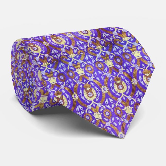 The Purple Raj - Indian Sari Fabric Tie (Rolled)