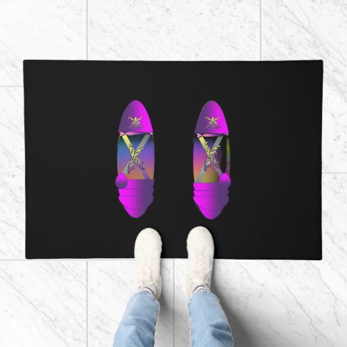 The Purple Slippers  Doormat