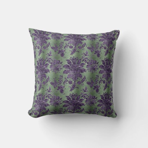 The Purple Velvet  Series Design 2  Throw Pillow