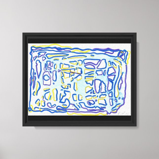 The Purplue Webbing Canvas Print (Front)