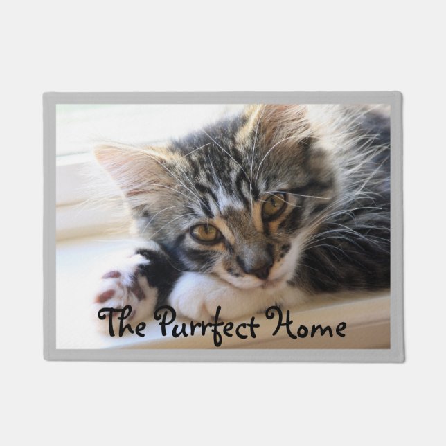 The Purrfect Home Doormat (Front)