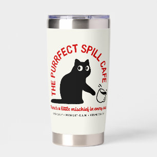 The Purrfect Spill Cafe 20 oz. Insulated Tumbler