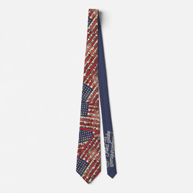 THE PURSUIT OF HAPPINESS NECK TIE (Front)