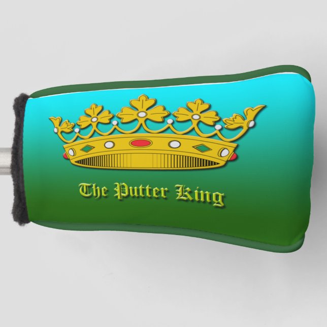 "The Putter King" Putter Blade Head cover (Front)