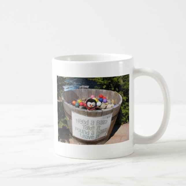 The Putting Penguin Coffee Mug (Right)