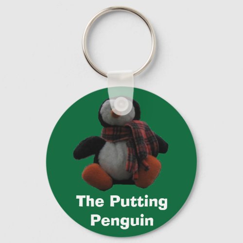 The Putting Penguin Keychain