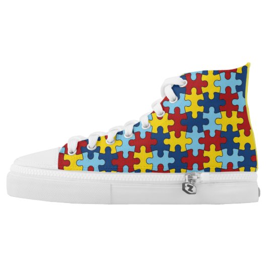 The puzzlers High-Top sneakers (Left Shoe Outside)