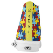 The puzzlers High-Top sneakers (Left Shoe Back)