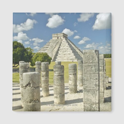 The Pyramid of Kukulkan Magnet