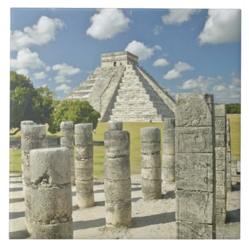 The Pyramid of Kukulkan Tile