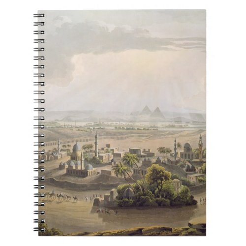 The Pyramids at Cairo engraved by Daniel Havell  Notebook