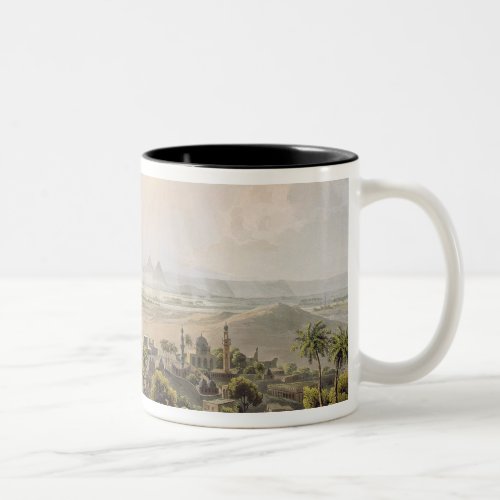 The Pyramids at Cairo engraved by Daniel Havell  Two_Tone Coffee Mug