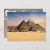 The Pyramids Egypt Bridal Shower Game Postcard (Front/Back)