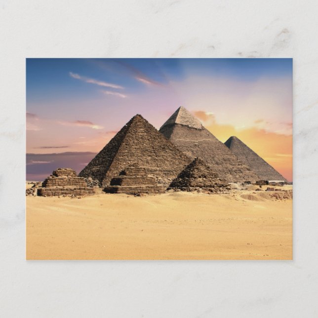 The Pyramids Egypt Bridal Shower Game Postcard (Front)