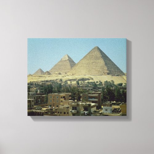 The Pyramids of Giza c2589_30 BC Old Kingdom Canvas Print