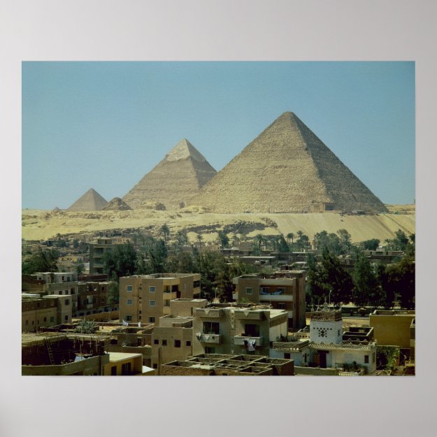 The Pyramids of Giza, c.2589-30 BC, Old Kingdom Poster