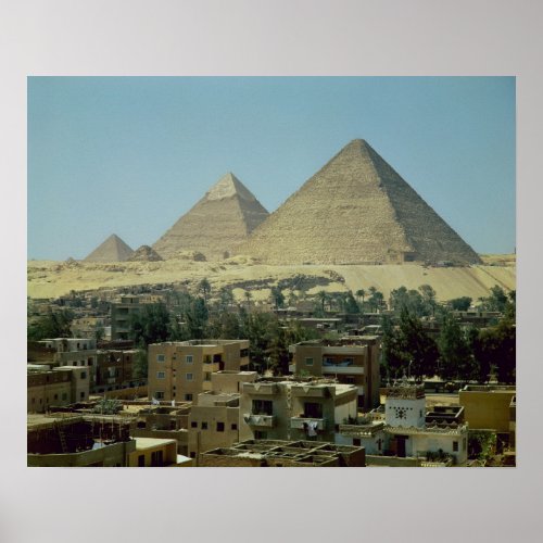 The Pyramids of Giza c2589_30 BC Old Kingdom Poster