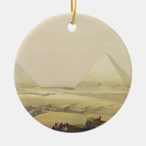 The Pyramids of Giza from Egypt and Nubia Vol Ceramic Ornament