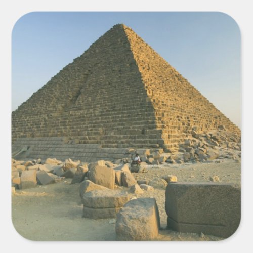 The Pyramids of Giza which are alomost 5000 2 Square Sticker