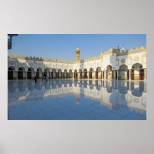 The Qibla Liwan of Azhar Mosque Muslim Egypt Cairo Poster