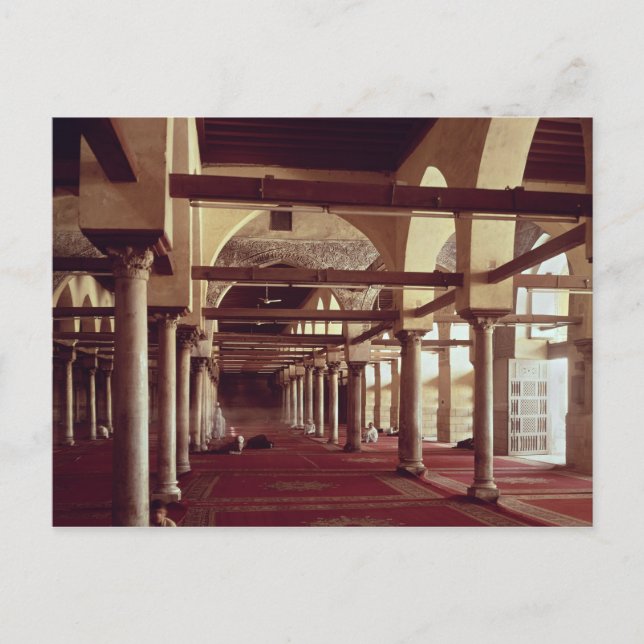 The Qibla Liwan of the Mosque of Al-Azhar Postcard (Front)