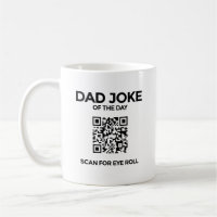 The QR Dad Joke Mug - White