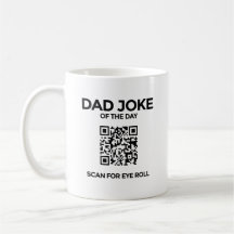 The QR Dad Joke Mug - White