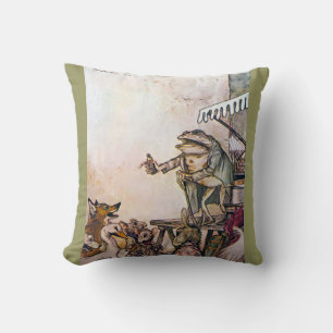 The Quack Frog Throw Pillow