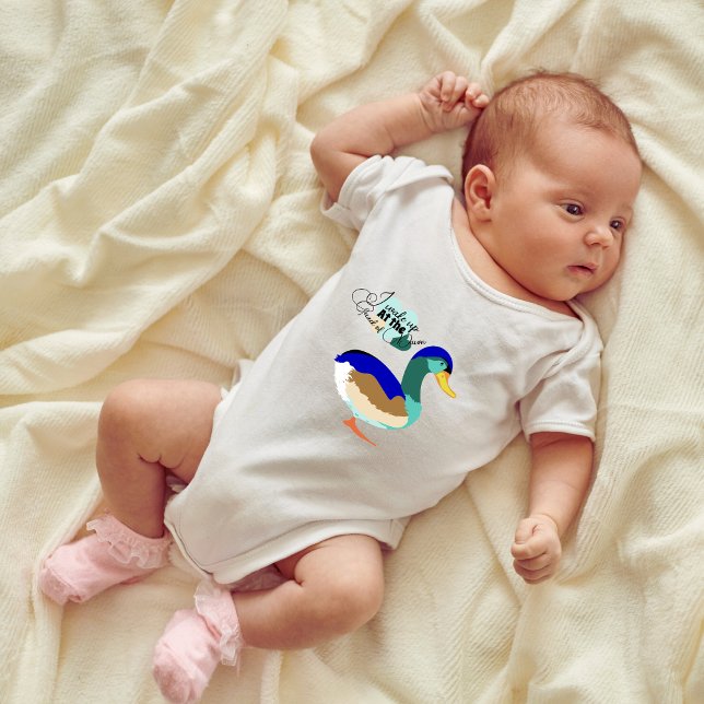 The quack of dawn: beautiful Mallard duck Baby Bodysuit (Creator Uploaded)