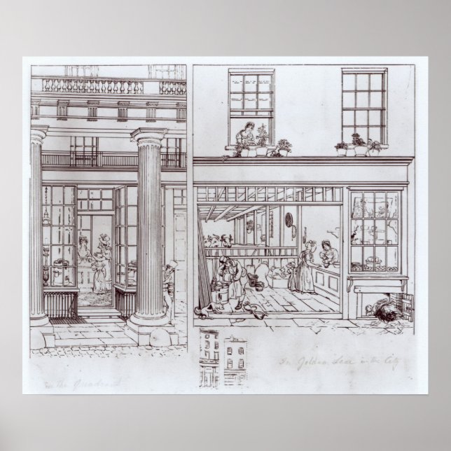 The Quadrant, Regent Street and Golden Lane Poster (Front)