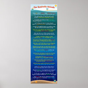 The Quadratic Formula Poster