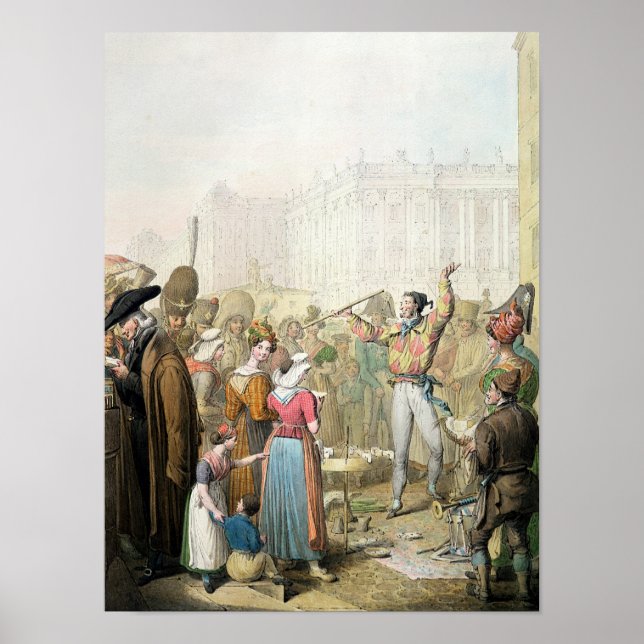 The Quai d'Ecole, Paris, 1831 Poster (Front)