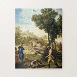 The Quail Hunting Francisco José Goya masterpiece Jigsaw Puzzle